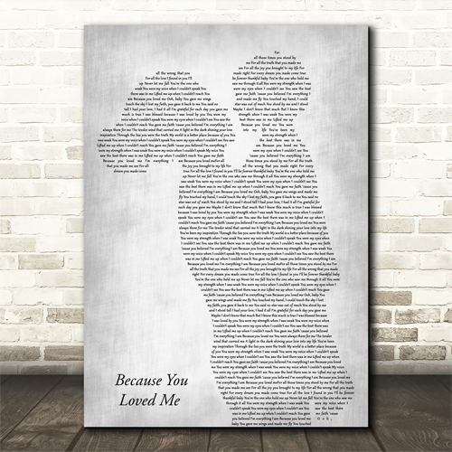 Personalised Lyric Mother & Child Wall Art
