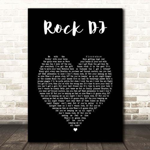 Robbie Williams Rock DJ Music Wall Art - Personalised 21st Birthday Wall Art Print